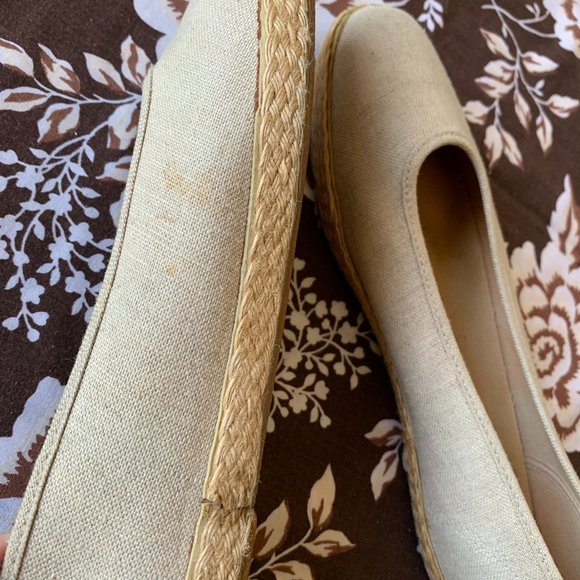 Shoes | Vintage Liz Claiborne Canvas Flats, Natural & Jute Colour | 9M - Picture 5 of 13